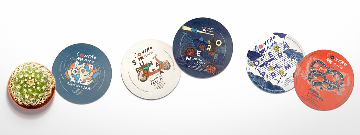 Contromano 啤酒品牌包裝形象設(shè)計(jì) 插畫設(shè)計(jì)