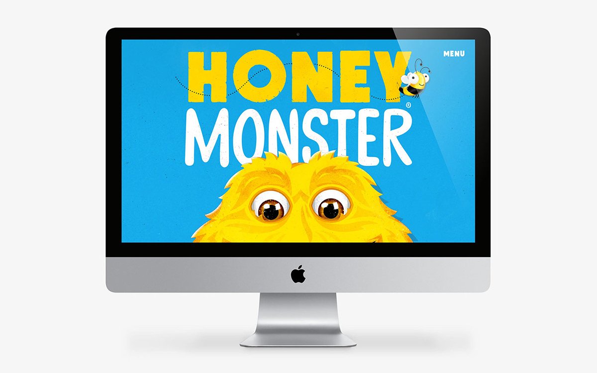 深圳VI設(shè)計 深圳VI策劃 “蜂蜜怪物”谷物食品VI設(shè)計 網(wǎng)站設(shè)計