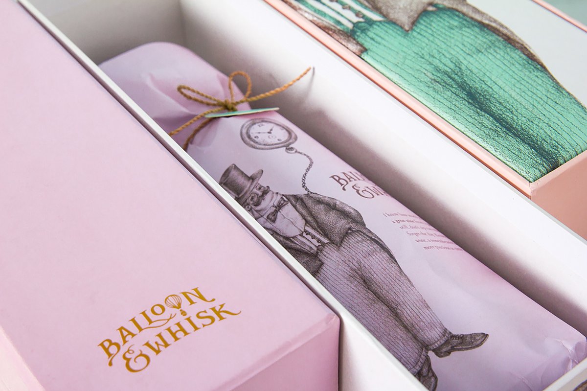 蛋糕店（食品）品牌vi設(shè)計(jì)—Balloon and Whisk 插圖賞析，vi設(shè)計(jì)，視覺(jué)形象vi設(shè)計(jì)，食品vi設(shè)計(jì)，包裝設(shè)計(jì)，蛋糕店品牌vi設(shè)計(jì)，vi品牌策劃，深圳vi設(shè)計(jì)，左右格局