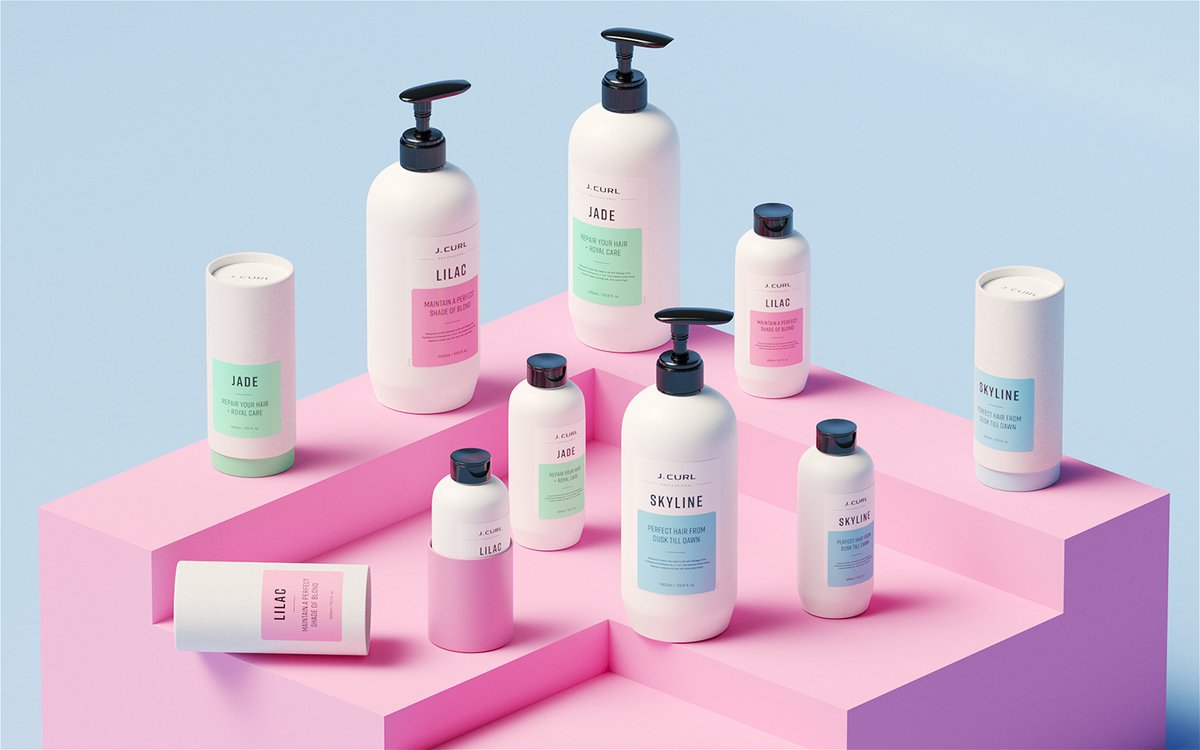 護(hù)發(fā)品 J. Curl 品牌包裝vi設(shè)計(jì)和品牌策略，vi設(shè)計(jì)，視覺形象設(shè)計(jì)，化妝品品牌vi設(shè)計(jì)，化妝品vi設(shè)計(jì)，品牌vi設(shè)計(jì)，包裝設(shè)計(jì)，vi品牌策劃，深圳vi設(shè)計(jì)，左右格局