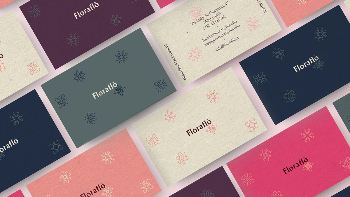 精品花店 Floraflò 品牌vi識別及圖標(biāo)設(shè)計案例，vi設(shè)計，品牌vi設(shè)計，精品花店vi設(shè)計，圖標(biāo)設(shè)計，品牌vi識別，深圳品牌策劃，深圳vi設(shè)計，左右格局