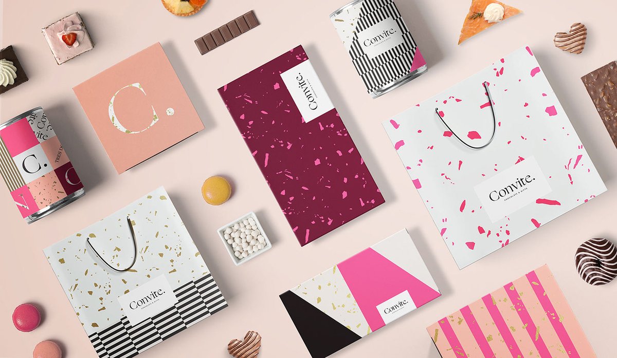 精美禮品店Convite品牌VI設(shè)計——包裝設(shè)計的新身份，vi設(shè)計，品牌vi設(shè)計，精品店vi設(shè)計，包裝設(shè)計，品牌vi識別，深圳品牌策劃，深圳vi設(shè)計，左右格局