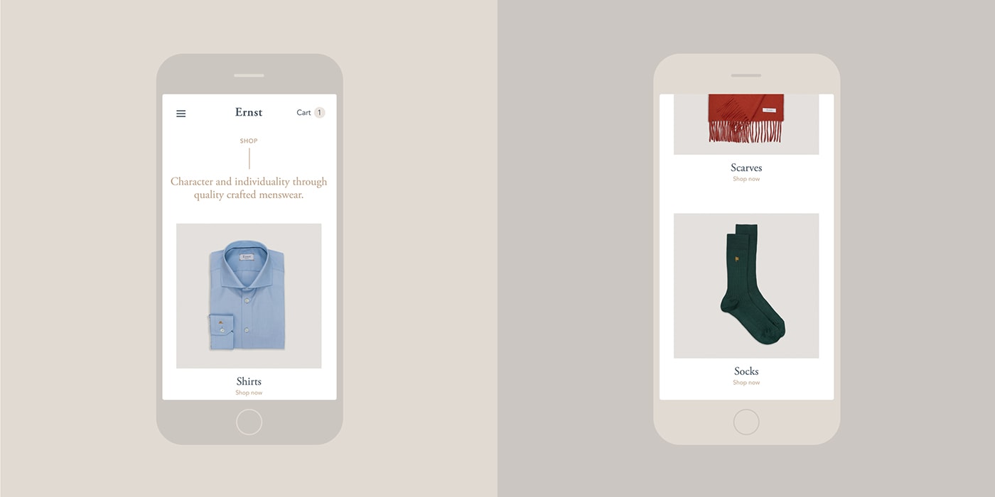 Ernst挪威經(jīng)典優(yōu)雅男裝品牌VI設計和包裝設計，服裝VI設計，服裝包裝設計，深圳VI設計，左右格局