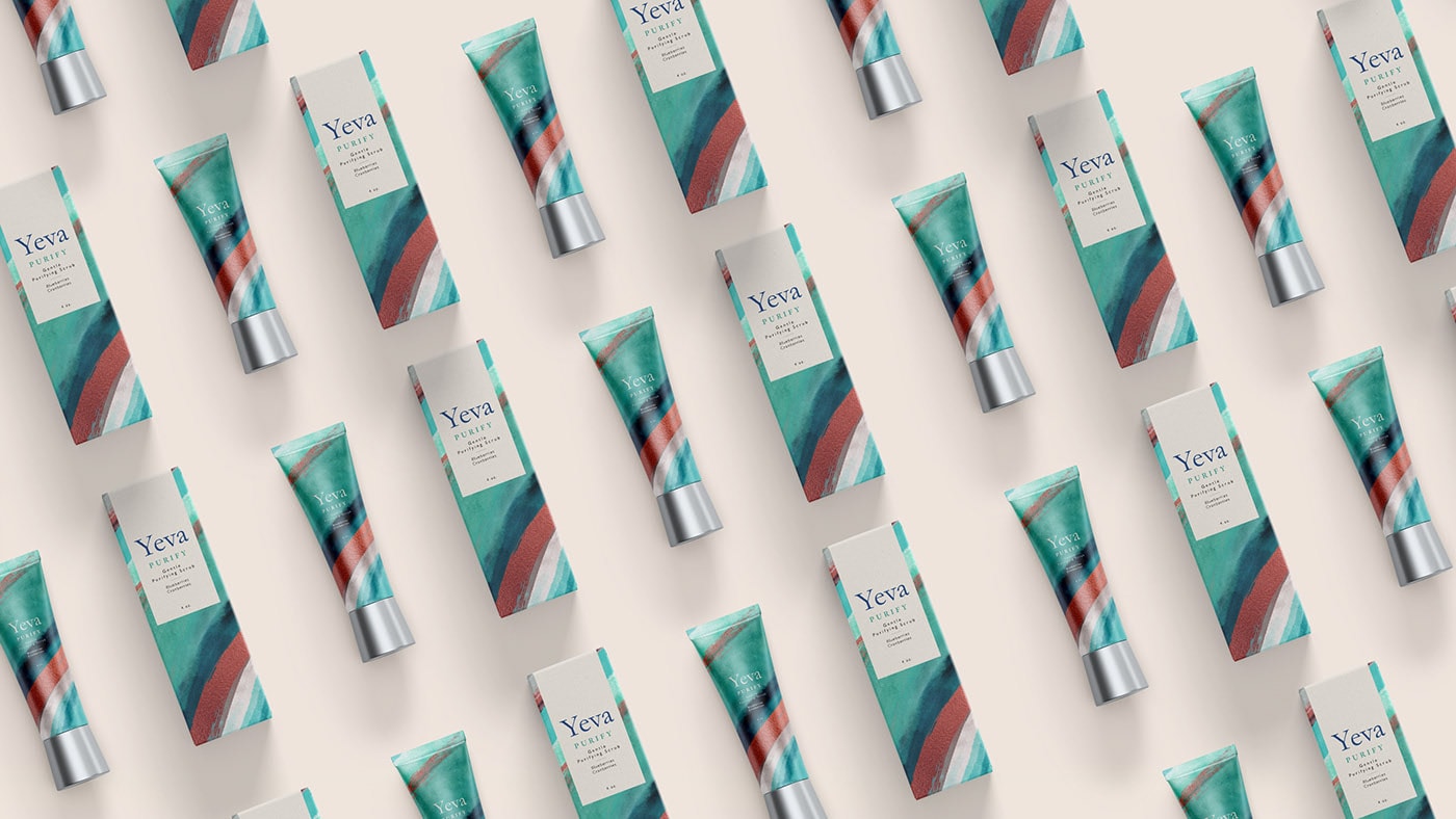  YEVA個(gè)性化護(hù)膚品品牌VI設(shè)計(jì)—多樣化的產(chǎn)品包裝塑造，化妝品VI設(shè)計(jì)，VI形象設(shè)計(jì)，品牌包裝設(shè)計(jì)，深圳VI設(shè)計(jì)