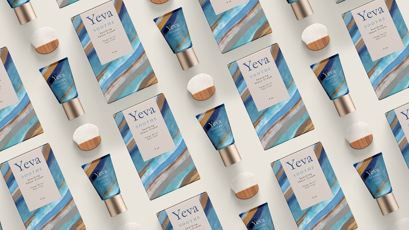  YEVA個(gè)性化護(hù)膚品品牌VI設(shè)計(jì)—多樣化的產(chǎn)品包裝塑造，化妝品VI設(shè)計(jì)，VI形象設(shè)計(jì)，品牌包裝設(shè)計(jì)，深圳VI設(shè)計(jì)