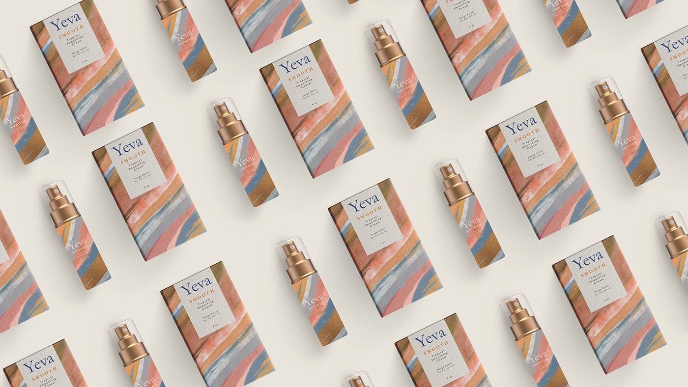  YEVA個(gè)性化護(hù)膚品品牌VI設(shè)計(jì)—多樣化的產(chǎn)品包裝塑造，化妝品VI設(shè)計(jì)，VI形象設(shè)計(jì)，品牌包裝設(shè)計(jì)，深圳VI設(shè)計(jì)