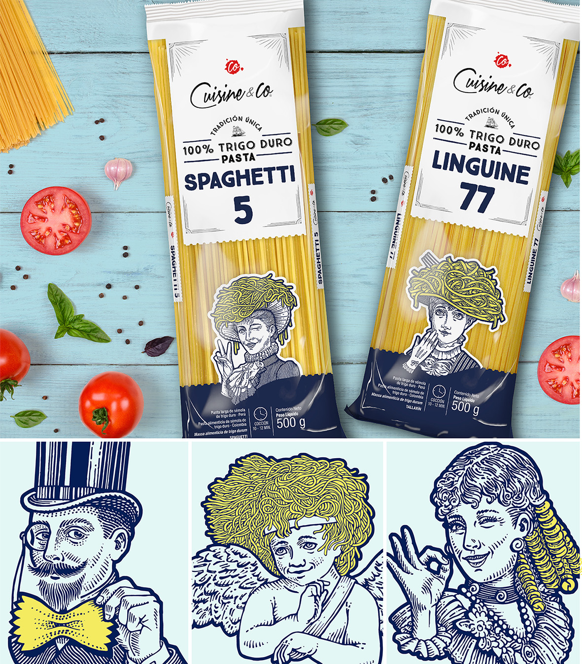 創(chuàng)意意大利面的創(chuàng)意包裝設(shè)計