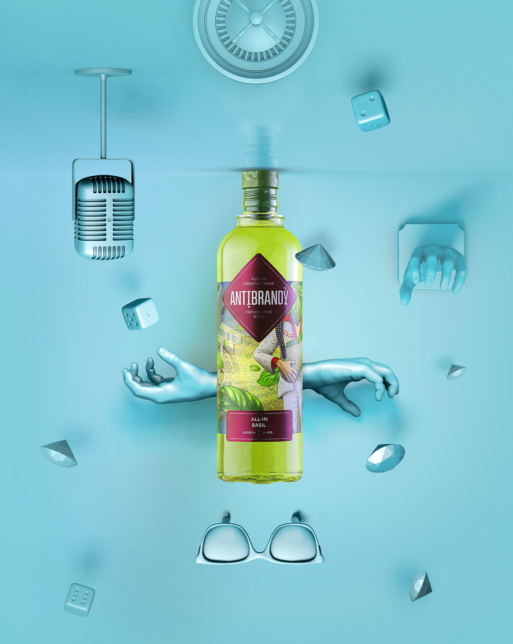 有事故的創(chuàng)意包裝設(shè)計(jì)帶你體驗(yàn)不一樣的感覺(jué) 白蘭地包裝5