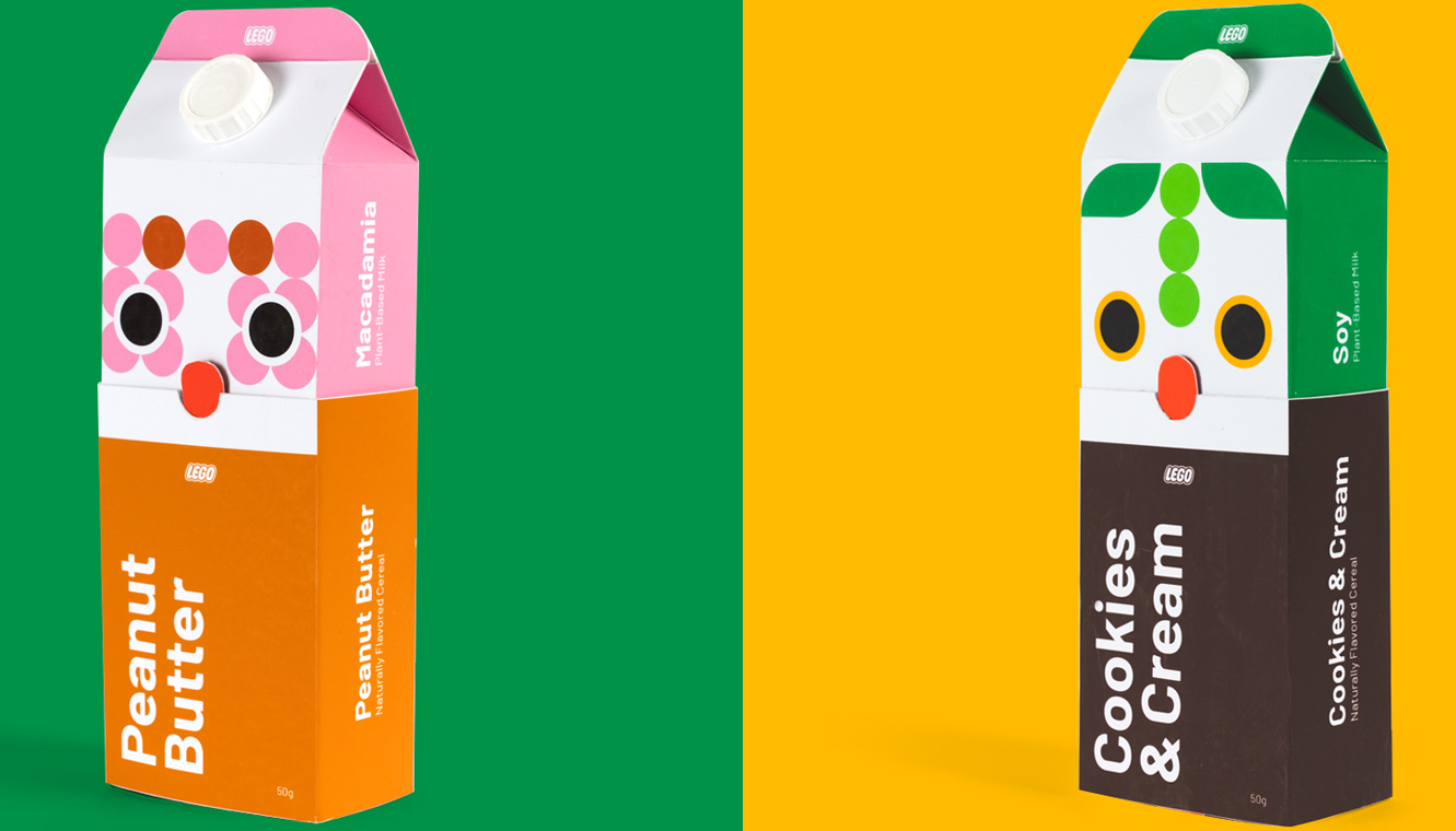 將樂高擴(kuò)展到谷物棒和牛奶組合的品牌包裝設(shè)計(jì) 將樂高擴(kuò)展到谷物棒和牛奶組合的品牌包裝設(shè)計(jì)