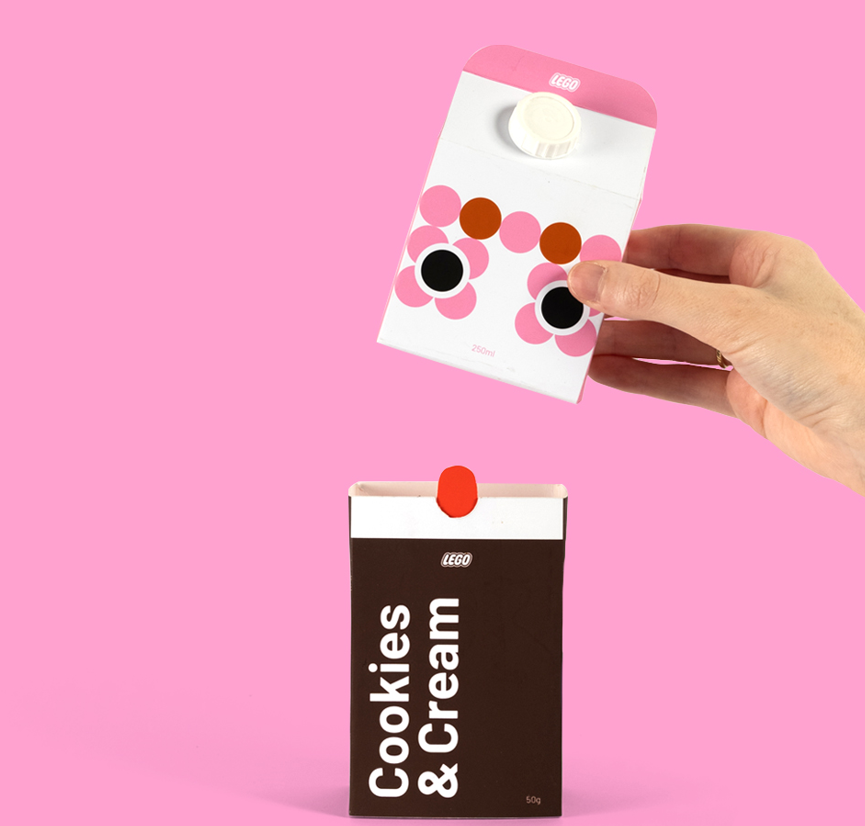 將樂高擴(kuò)展到谷物棒和牛奶組合的品牌包裝設(shè)計(jì) 將樂高擴(kuò)展到谷物棒和牛奶組合的品牌包裝設(shè)計(jì)