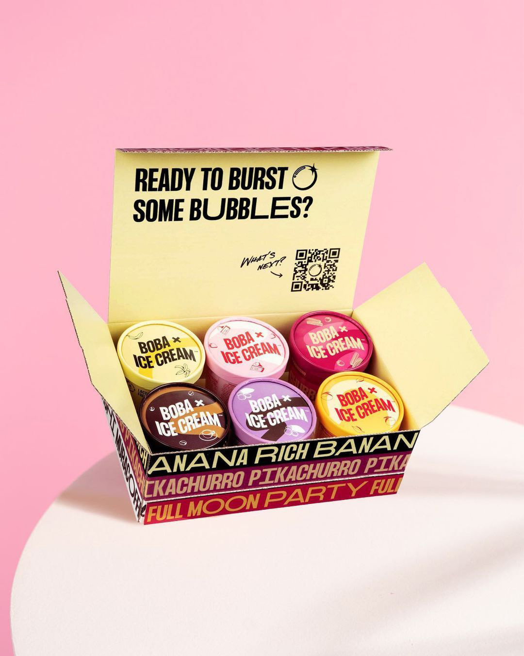 波霸 x 冰淇淋的品牌包裝設(shè)計突出了大膽的味道 波霸 x 冰淇淋的品牌包裝設(shè)計突出了大膽的味道