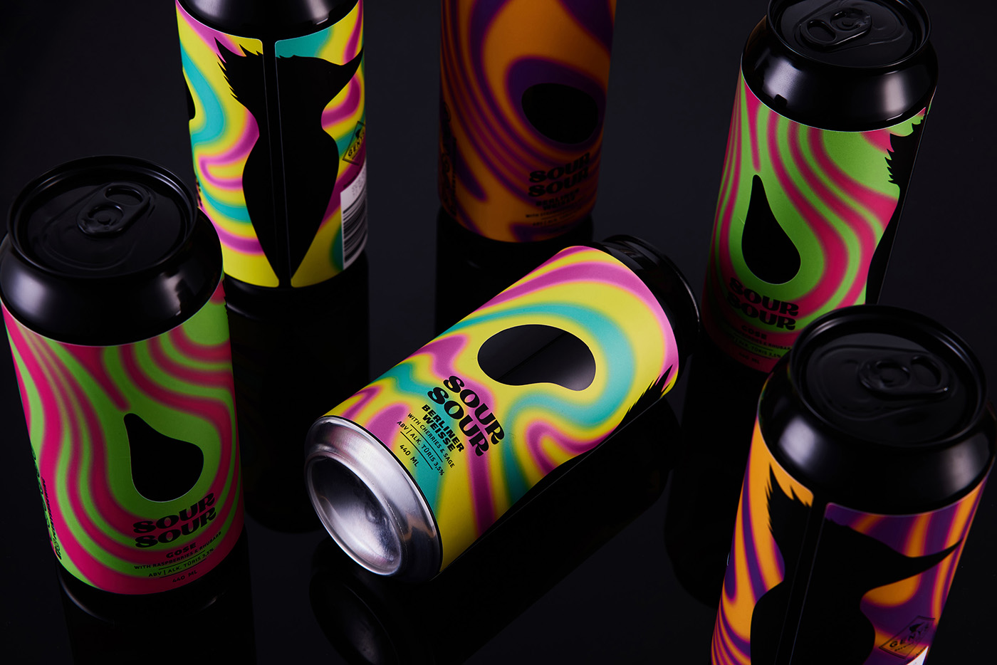 啤酒包裝設(shè)計：蘇蘇爾令人著迷的漸變罐可視化品牌包裝設(shè)計